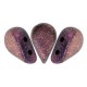 Les perles par Puca® Amos kralen Metallic mat dark violet 23980/94108